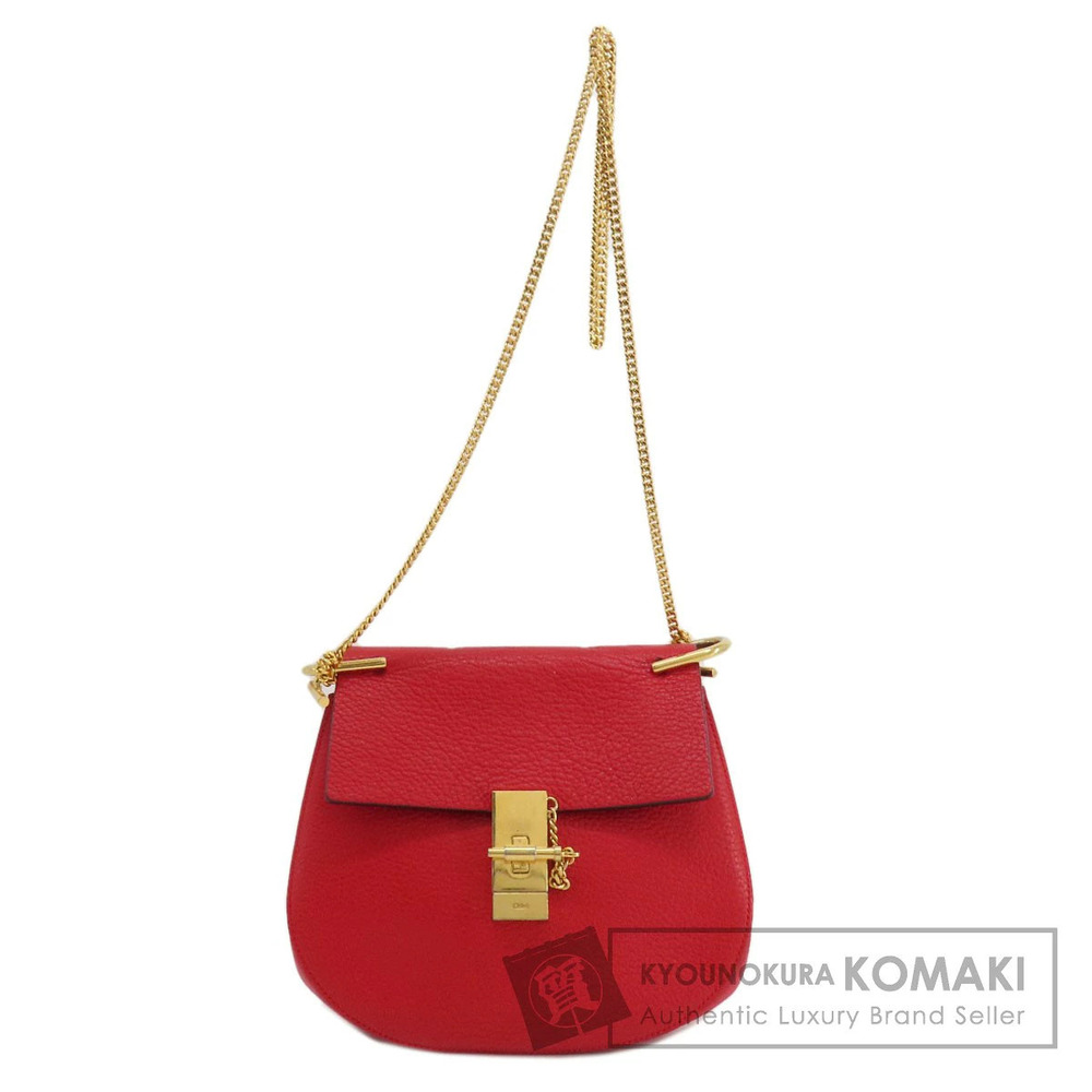 Chloe Chain Shoulder Bag Leather